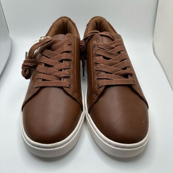 CUSHIONAIRE MENS lace up Sneaker +Comfort Foam 9 BROWN - MENS - Picture 2 of 7